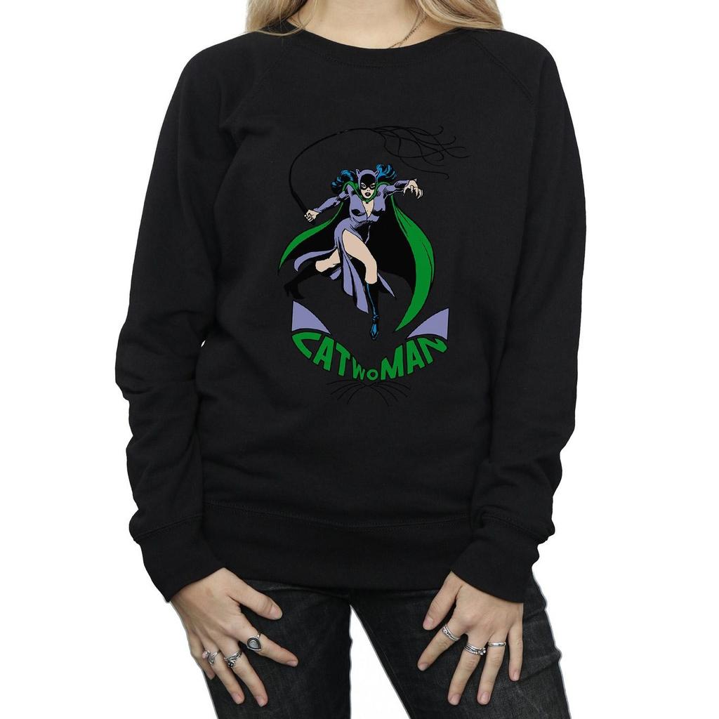 DC Comics Womens/Ladies Catwoman Whip Sweatshirt