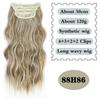 MISS WIG Synthetic 4PCS Clip In Hair Extension Long Wavy Curly Hair Extension Natural Double Weft Soft Hairpieces For Women Full Head