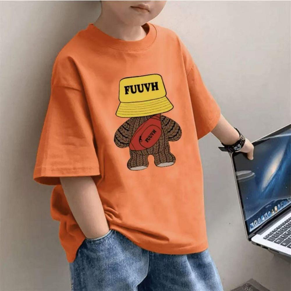 Kids T-Shirt Printed Kids T-Shirt Gift Pure Boys Short Sleeve T-Shirts