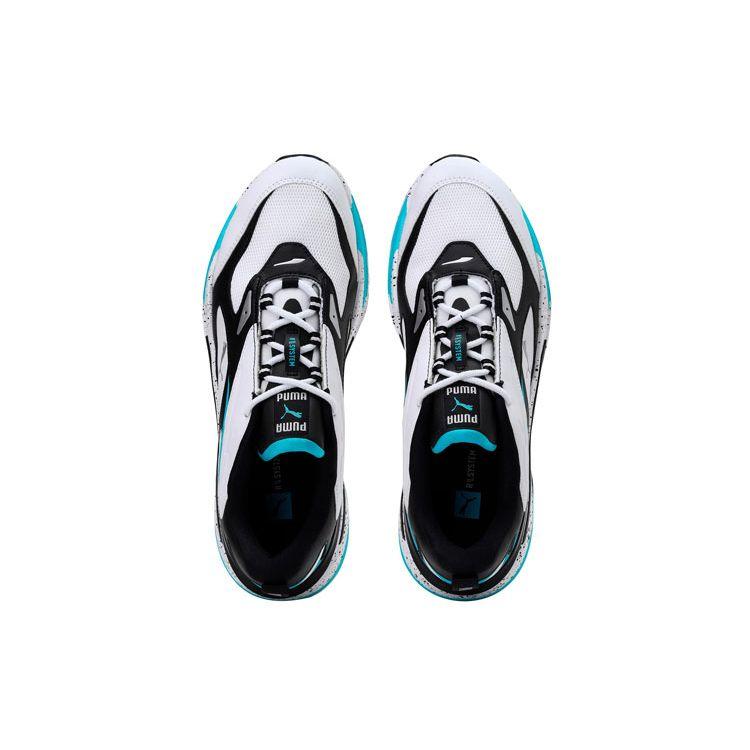 Puma RS-Fast Nano Hvit Teal Flekket Unisex Sneakers Svart 375640-02