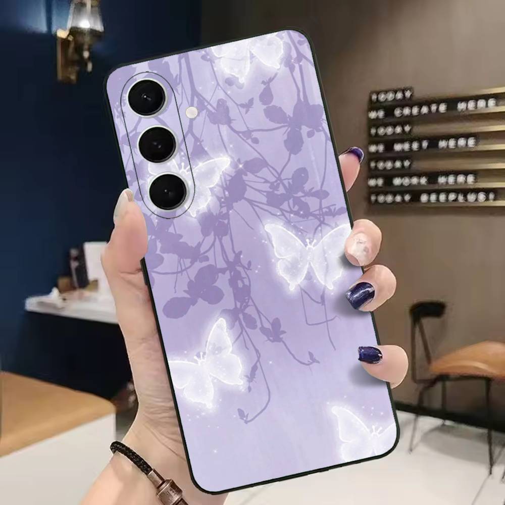 Purple Butterflies Phone Case for Samsung Galaxy A13 A22 A31 A32 A52 A53 A71 A80 Phone Cover