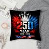 American th Anniversary Pillow Case Square DoubleSided Printing Sofa Cushion Cover Pillowcase Bedroom Bedside