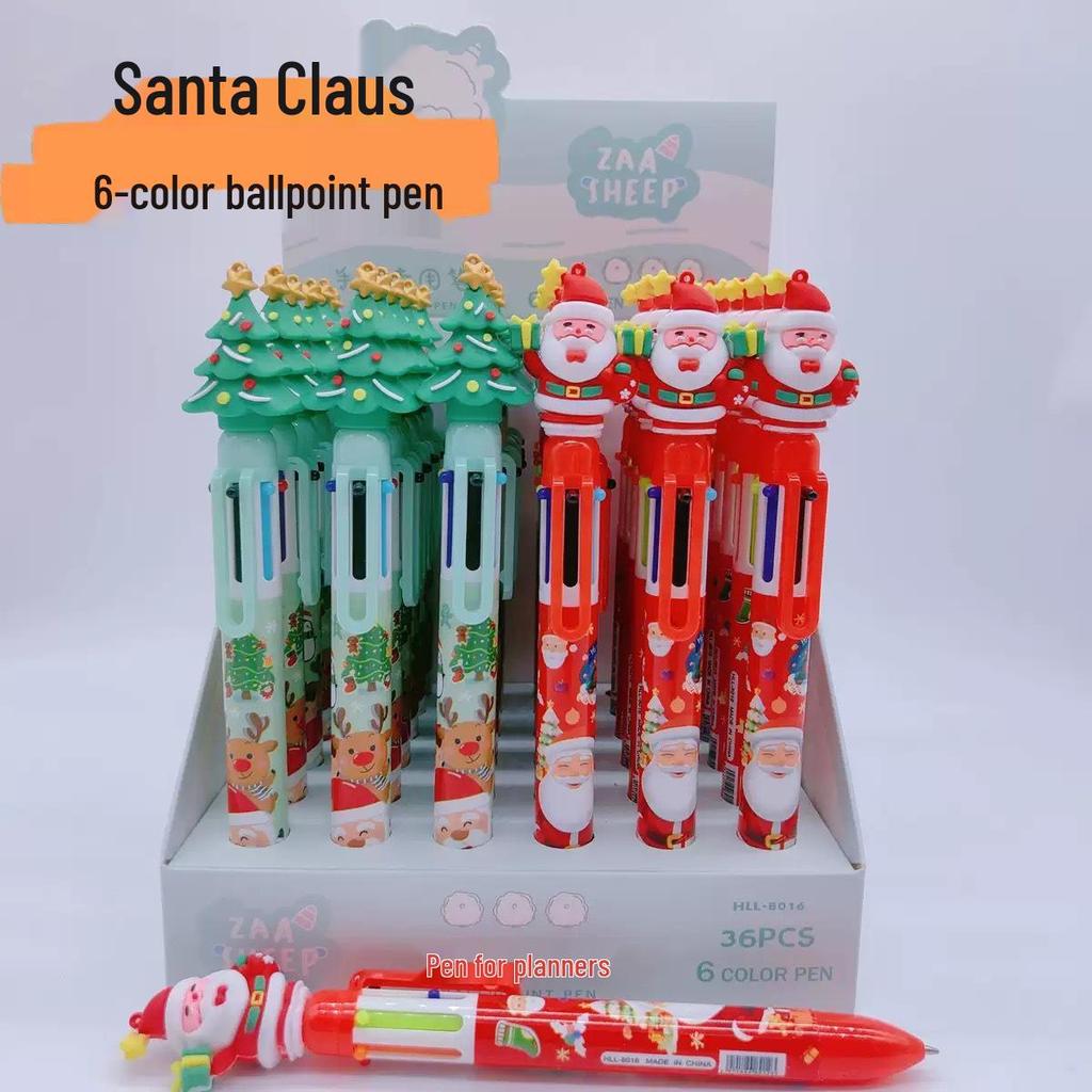 Christmas Stationery Gift Set: Notebook, Multi-Color Pen & Gel Pens for Primary Students.