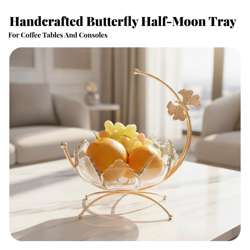 Fruit Bowl with Metal Stand Classic for Living Room