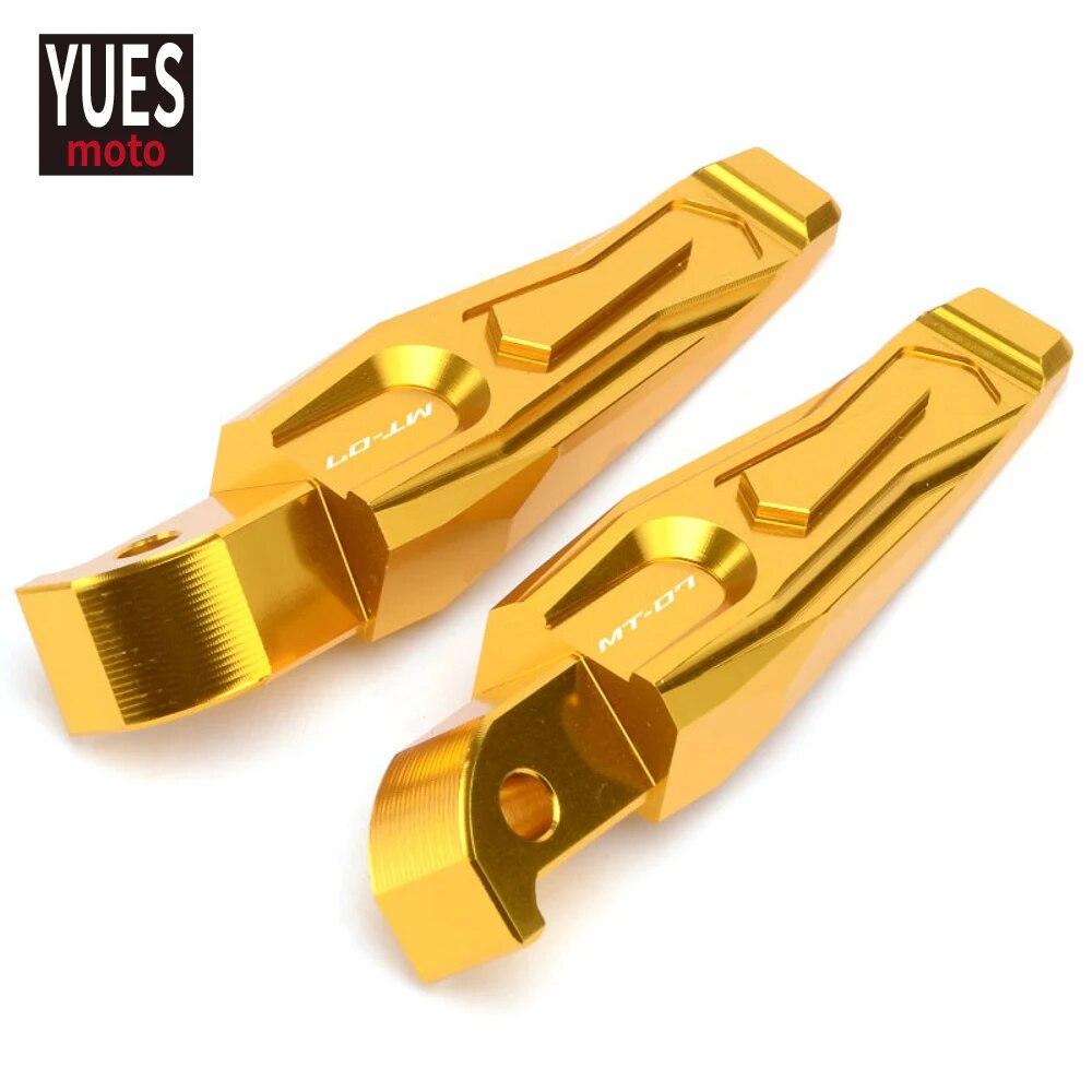 Motorcycle Accessories CNC Rear Passenger Foot Rests Pegs Footrests For Yamaha MT07  2015-2017 2018    2022 MT 07