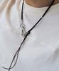 Scalettoblack Rsm021 Brown Hide Mixed Necklace