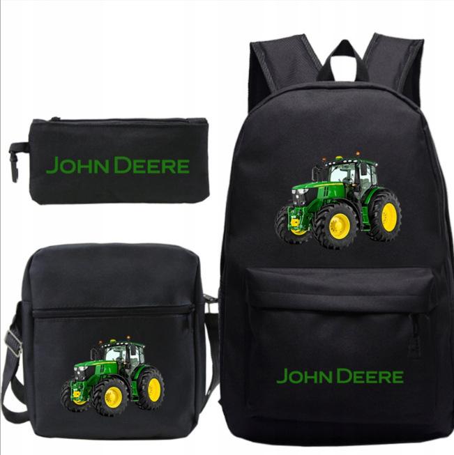 Youth Fashion Backpack Shoulder Bag Pencil Case Children'S Student School Bag 3-Piece Set