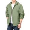 Men's Loose Casual Outdoor Large-sized Hooded Windbreaker Long-sleeved Jacket