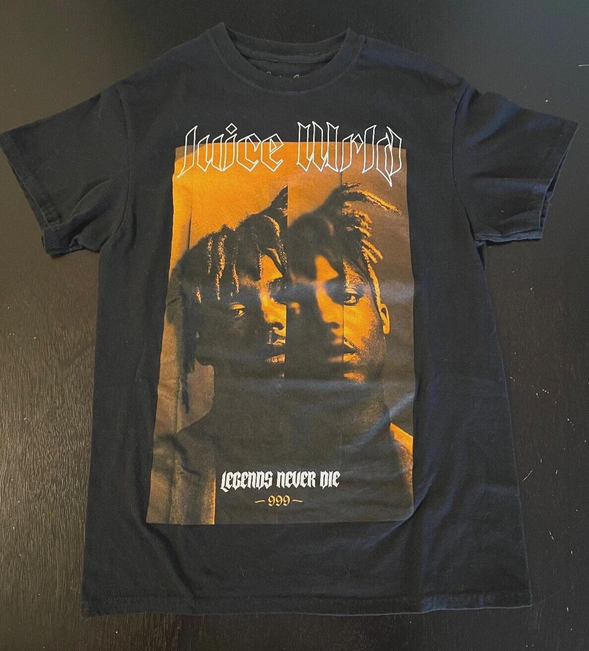 

Juice Wrld World Mens Legends Never Die 999 100% Cotton T-shirt Mens Tees Top, Size: Small S