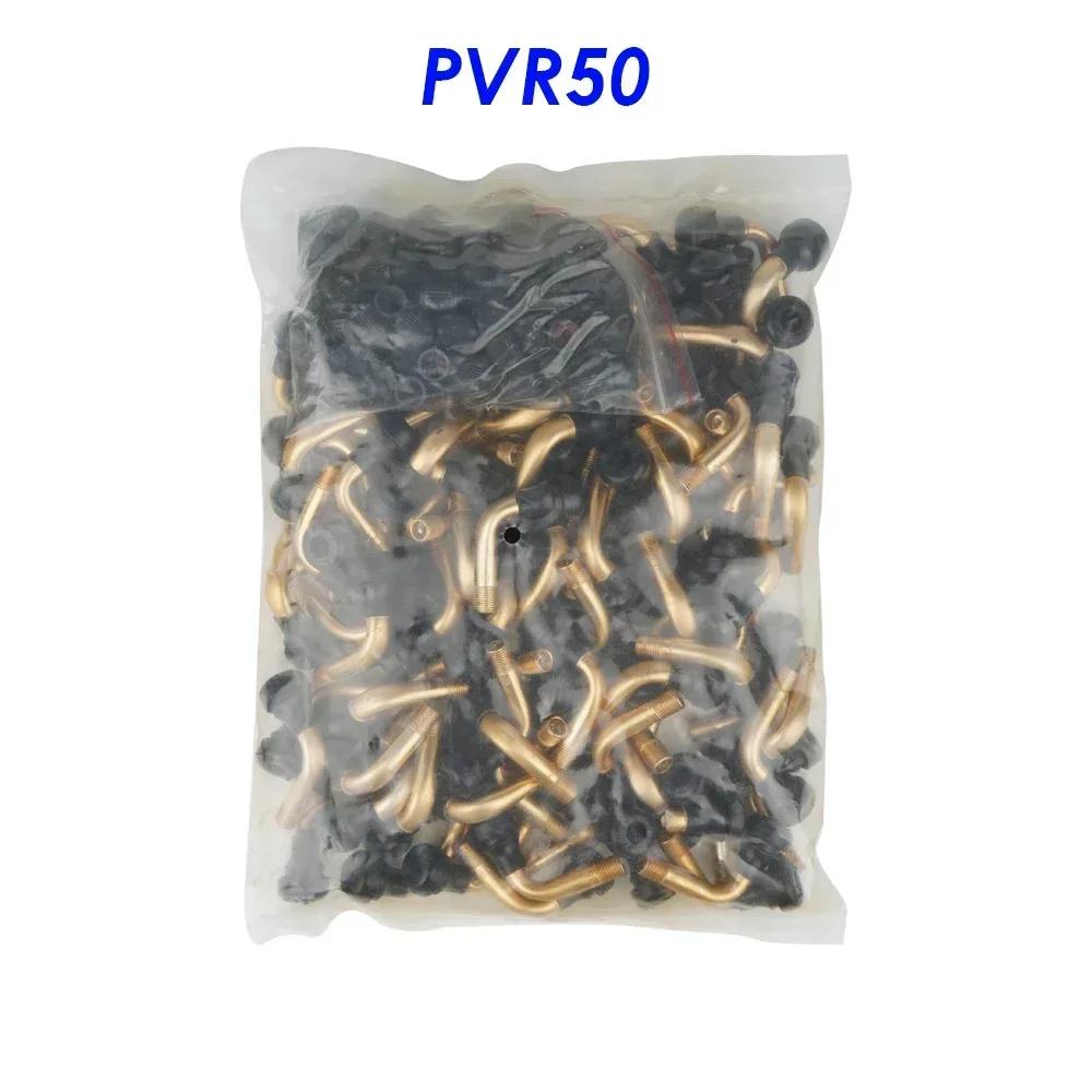 For Tubeless Tires Nipple for Tubeless Disc Wheel Nipple 100 Pieces Pvr50 Pvr60 Pvr70 90 Degrees Rubber Angle Valve Auto Parts