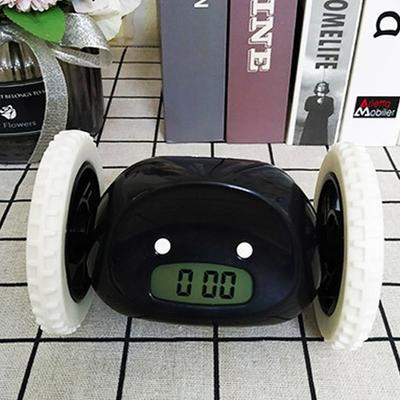 LED Tembel Çalar Saat Koşan Çalar Saat Kaçan Elektronik Çalar Saat Çok Fonksiyonlu Dokunmatik Yatak Odası Yaratıcı Hediye Saat Dekorasyon