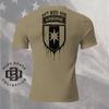 T-shirt Militaire Aéroporté de la 44e Brigade Médicale, T-shirt Athlétique Vert Olive