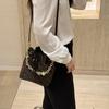 Nuova borsa da donna in pelle borsa a tracolla con catena grande capacità borsa portafortuna paillettes piccola borsa a spalla da donna alla moda versatile borsa a tracolla