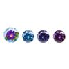 Round Multicolor Moissanite Stones: Red, Yellow, Blue, Green & Paraiba Colors