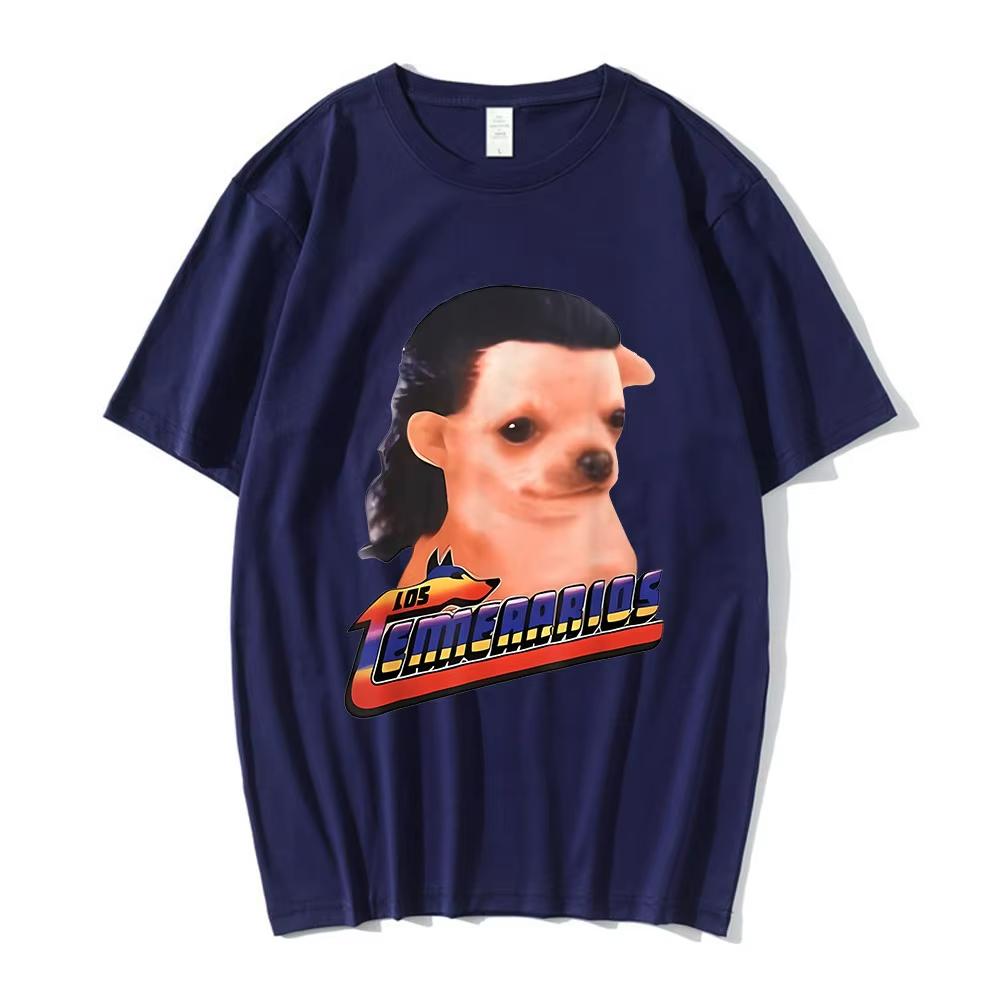 

2026 Los Temerarios Dog Funny Meme Tshirts Unisex Women Clothing Fashion Hip Hop T Shirt Cotton Casual Tshirt Streetwear Summer 4XL