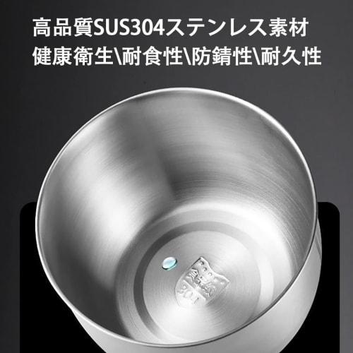 NICE FIVE Deep Bowl, Stainless Steel Cookware, Ideal for Baking, Bread, Salads, and Egg Beating, Ideal for Home and Commercial Use (21cm, with Lid)