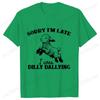 Sorry I'm Late I Was Dilly Dallying T-shirts for Women Funny Sheep Graphic Y2k Tops Summer Short Sleeve Tees Female Clothing