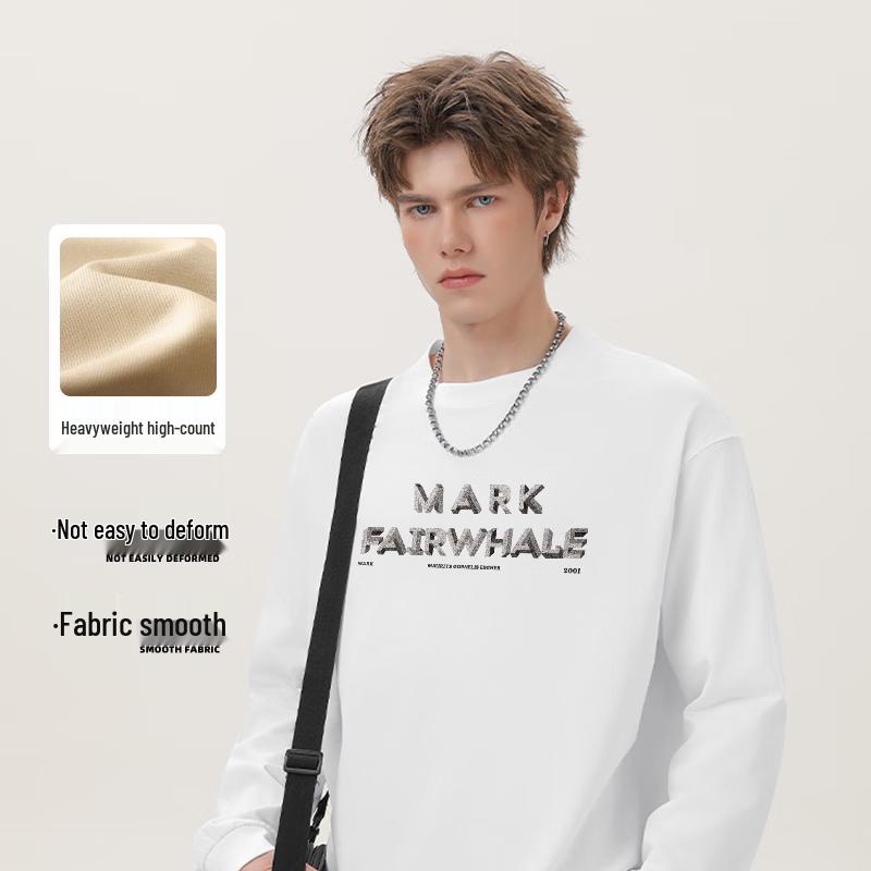 Mark Fairwhale Men's Heavyweight Long Sleeve Cotton T-Shirt