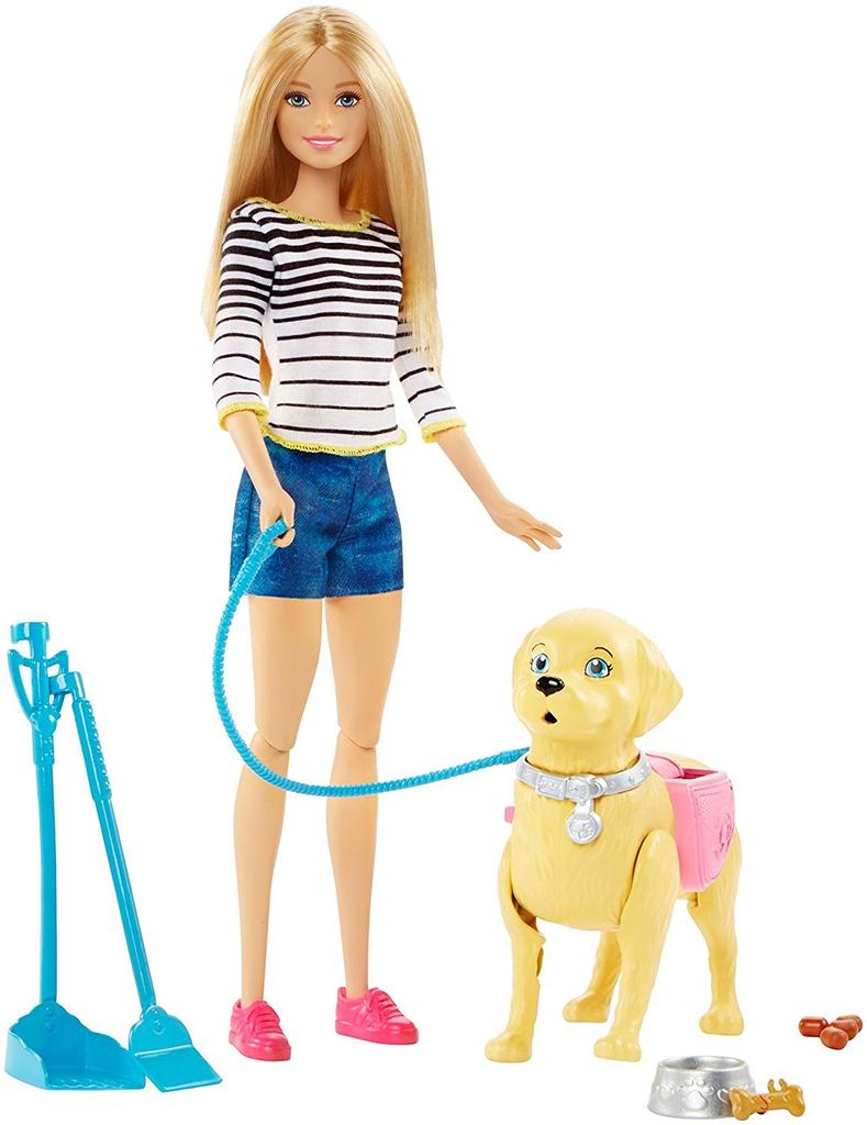 Barbie Girls Walk and Potty Pup with Blonde Doll [Parallel Import]