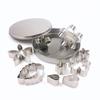 12Pcs Stainless Steel Flower & Leaf Cookie Cutter Set Cake Biscuit Chocolate Baking Mold Cake Decoration Tools Donut Cutter Kit