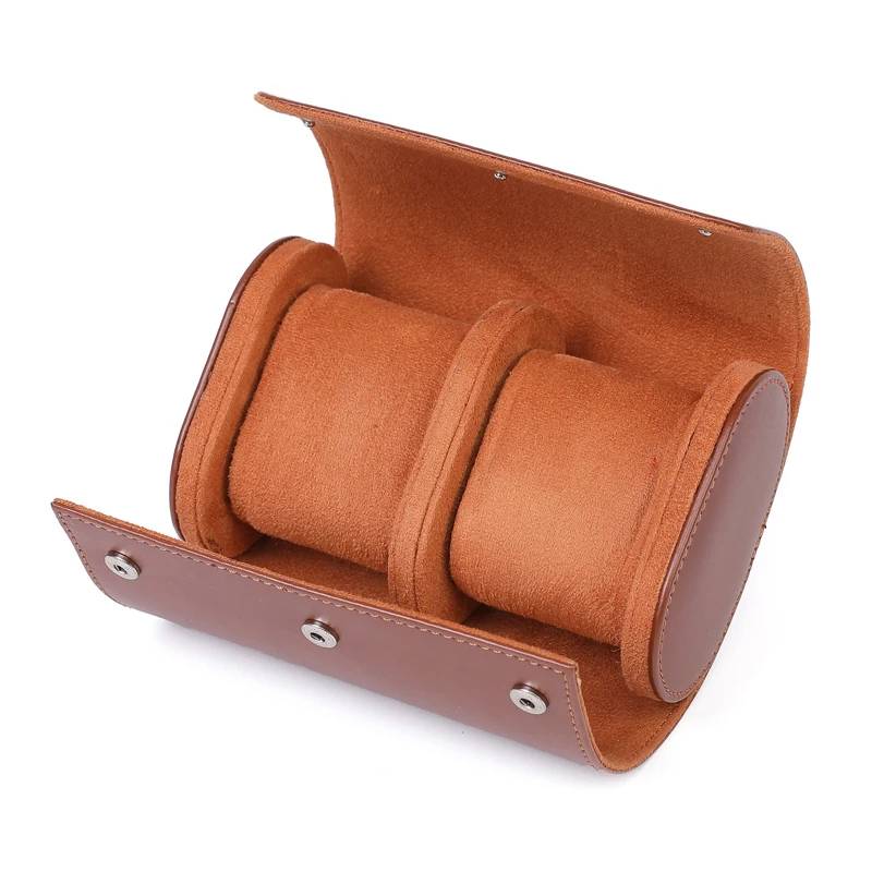 Caja de Almacenamiento para Relojes de 1/2/3 Piezas Estuche Portátil Vintage de Cuero Caja de Exhibición Lujo Sofisticación Colección de Moda Regalo