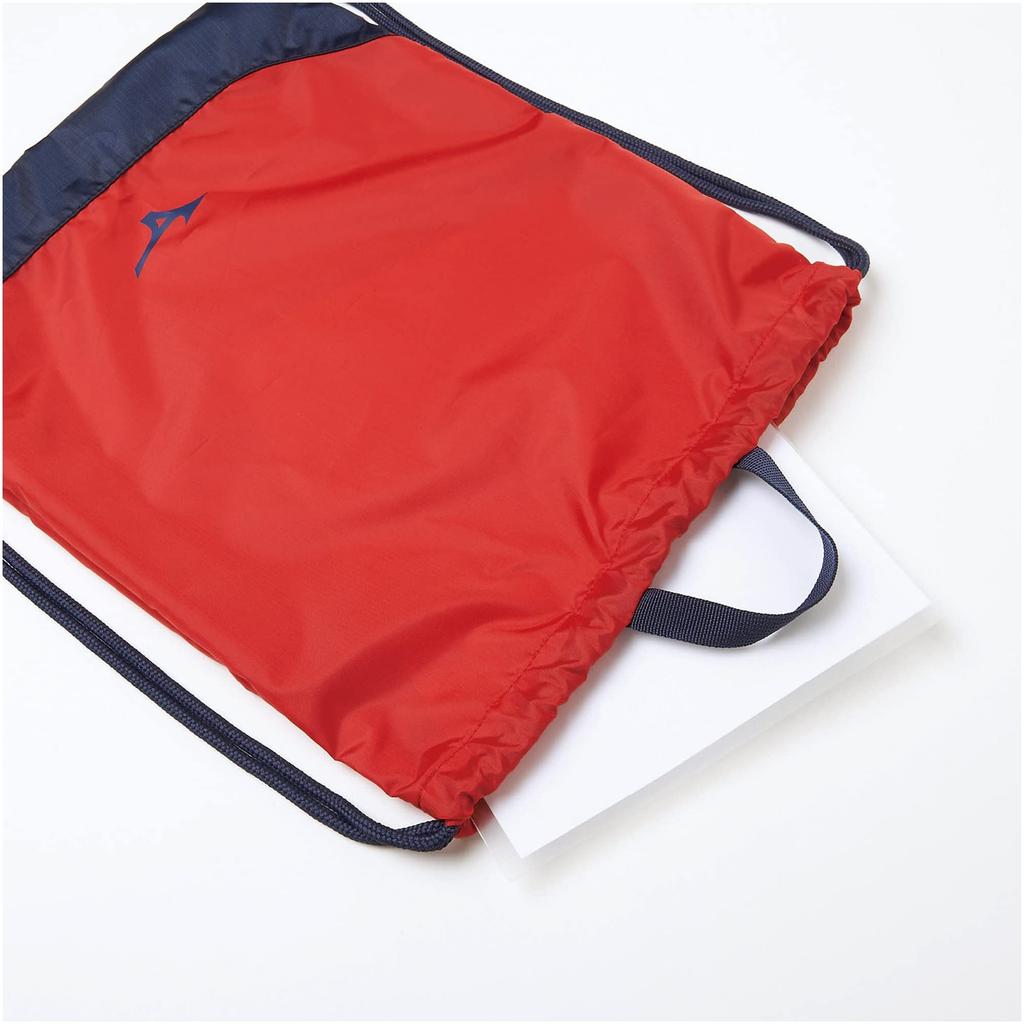 Mizuno Swimming Laundry Bag, Unisex, for Competitive Swimming, Racing, and Fitness, [FINA Rules Compliant] N3JM3X01 62 (Red X Navy)