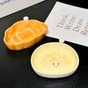 Ceramic Bread Plate Cute Croissant Pattern Dessert Plate Home Creative Plate Ceramic Seasoning Plate Dipping Plate