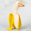Home Garden Decor Crafts 15 * 8 cm Bananenente für Gartenhof Outdoor Desktop Gartenstatue Kreative Statue Wohnaccessoires