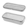 Silverware Basket Set for Dishwasher, 304 Stainless Steel Open-Grid Baskets with Rounded Shape for Grouping Forks, Spoons, Chopsticks and Small Pieces