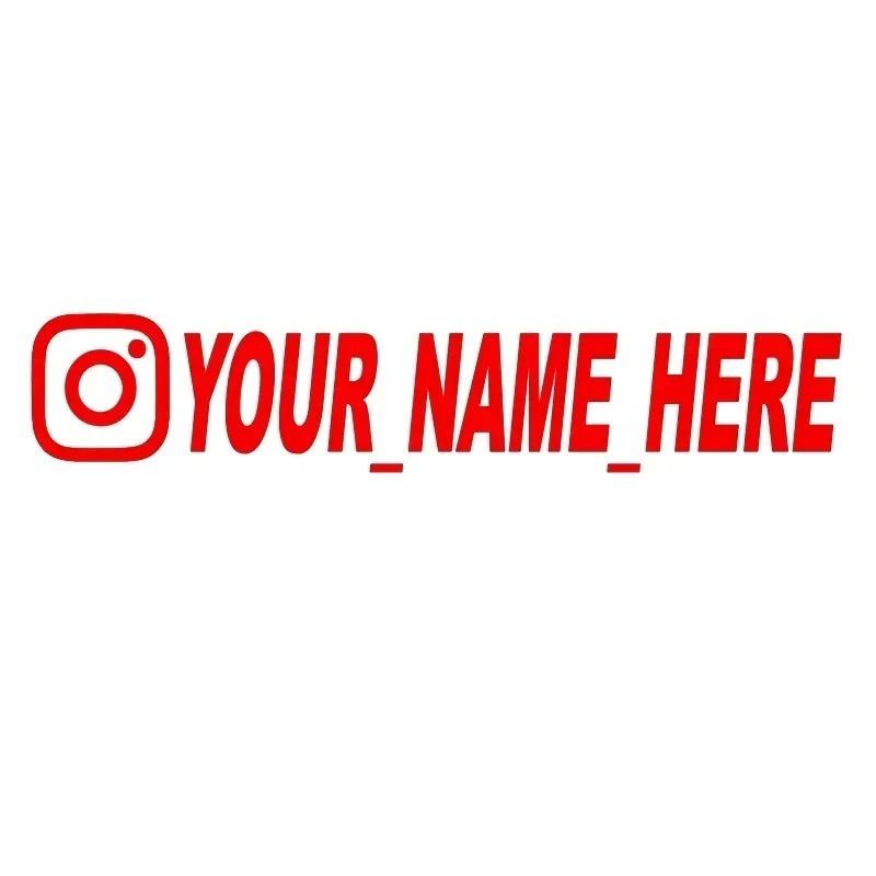 User Name Custom Personalized Instagram Vinyl Decals for Instagram FACEBOOK Customization Needs Remarks Car Sticker