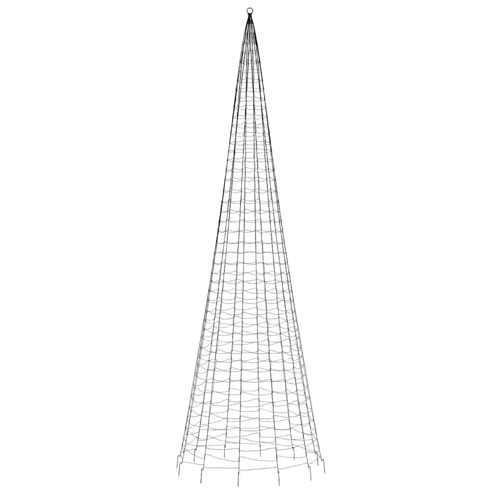 LED Christmas Tree 1534 Cold White LEDs 500 Cm