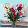 Realistic Simulation Tulip Flowers For Wedding Party Photography Props Gift