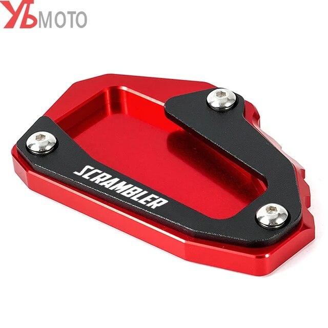 Motorcycle CNC Side Stand Extension Kickstand Enlarge Pad For Ducati SCRAMBLER 1100 Sport Icon Dark DesertX Desert X 2022 2023