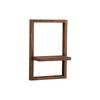 Decorative Wooden Wall Shelf Square Storage Rack Versatile Plant Display Rack  Flower Vases
