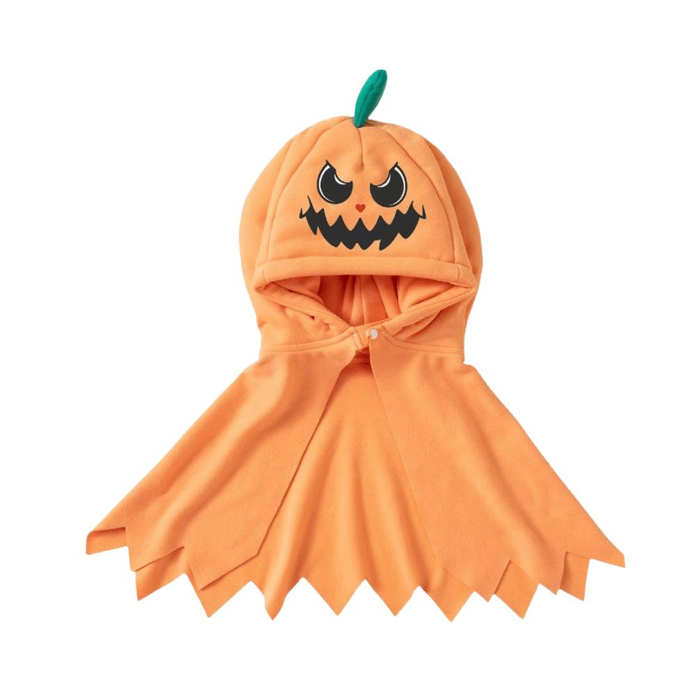 Hooded Cloak Pumpkin Hooded Cloak Coat Multipurpose Pumpkin Shawl Costume Cosplay Props Bright Color Halloween Cosplay Cape