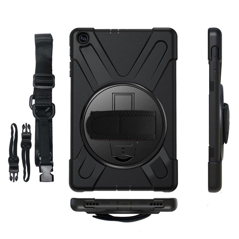 Case for Samsung Galaxy Tab A 10.1 2019 T510/T515, Rotary Armor, Black