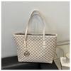 New Large Capacity Commuter Tote Bag Faux Leather Shoulder Handbag for Women Students CLE