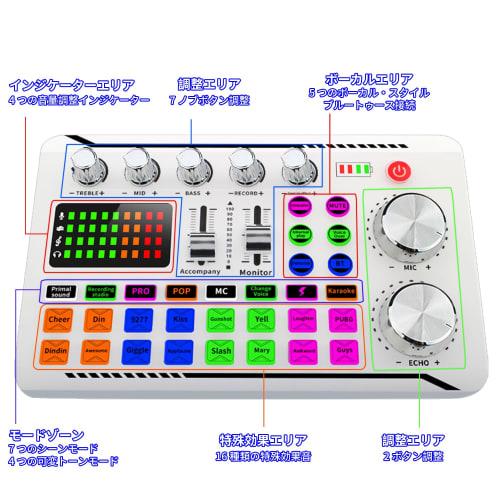 BONKYO M998 Karaoke Microphone Set for Home DJs, F998 DJ Mixer Set, Live Sound Card, Male/Female Voice Changer/Audio Mixer, Streaming Equipment for Co