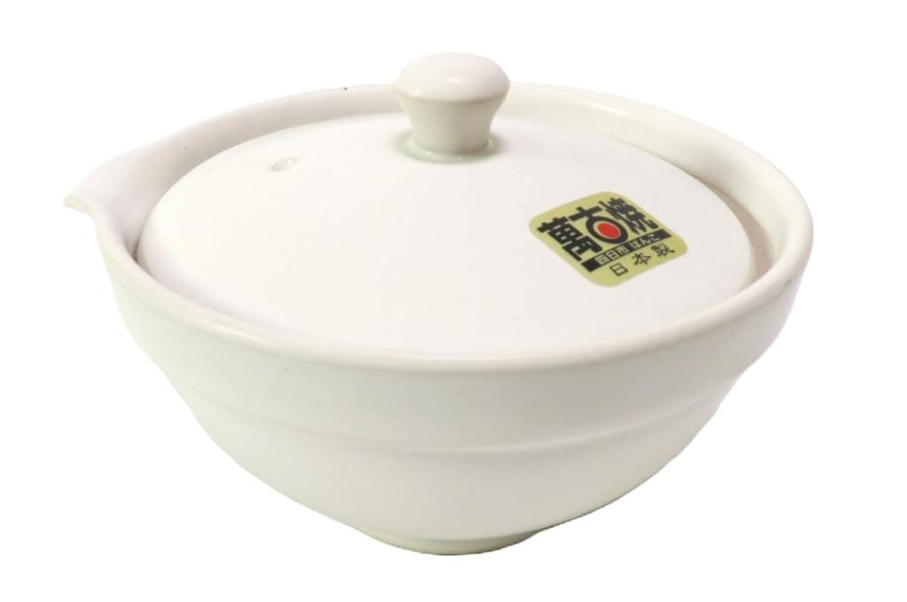 White Shibori Teapot X Banko Ware Teapot for and Other Japanese Restaurants [11 7cm, 80cc] Restaurants, Inns,