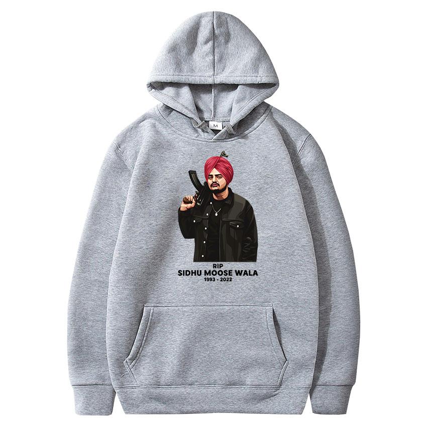 Sidhu Moosewala Hoodies 2022 RIP Moose Wala Fans Hooded High Quality Long Sleeve Pullover Casual Oversized Soft Men's Clothing