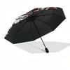 1pc Red Dragon Yin Yang Symbol Umbrella with Plastic Handle,Suitable for All Seasons Home Travel Outdoor UmbrellaDD1049