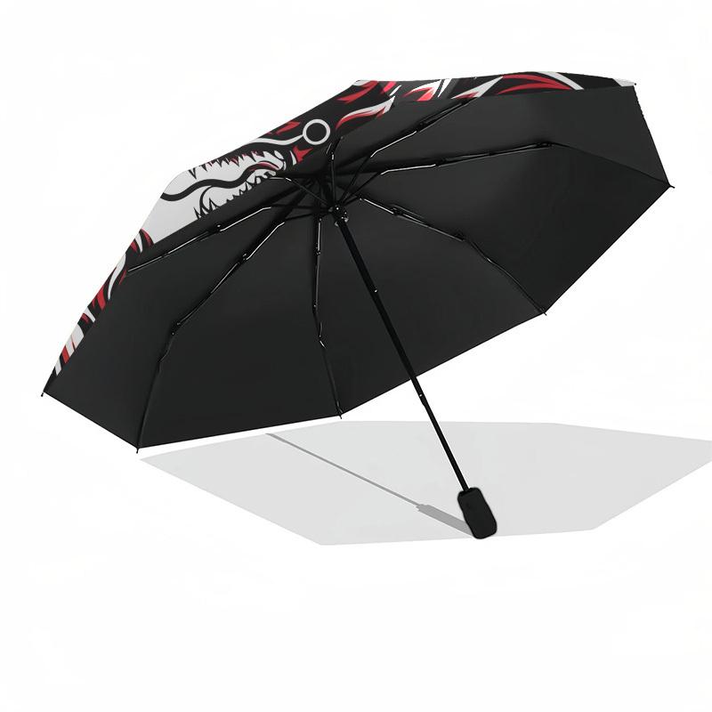1pc Red Dragon Yin Yang Symbol Umbrella with Plastic Handle,Suitable for All Seasons Home Travel Outdoor UmbrellaDD1049