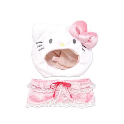 Naitou Design Pliušinis Kostiumas Nėrinių Apsiaustas Hello Kitty, Dydis L, Pliušiniams Žaislams (Amžius 6+), Skrybėlės plotis: apytiksliai. 7,7 colio (19 cm)