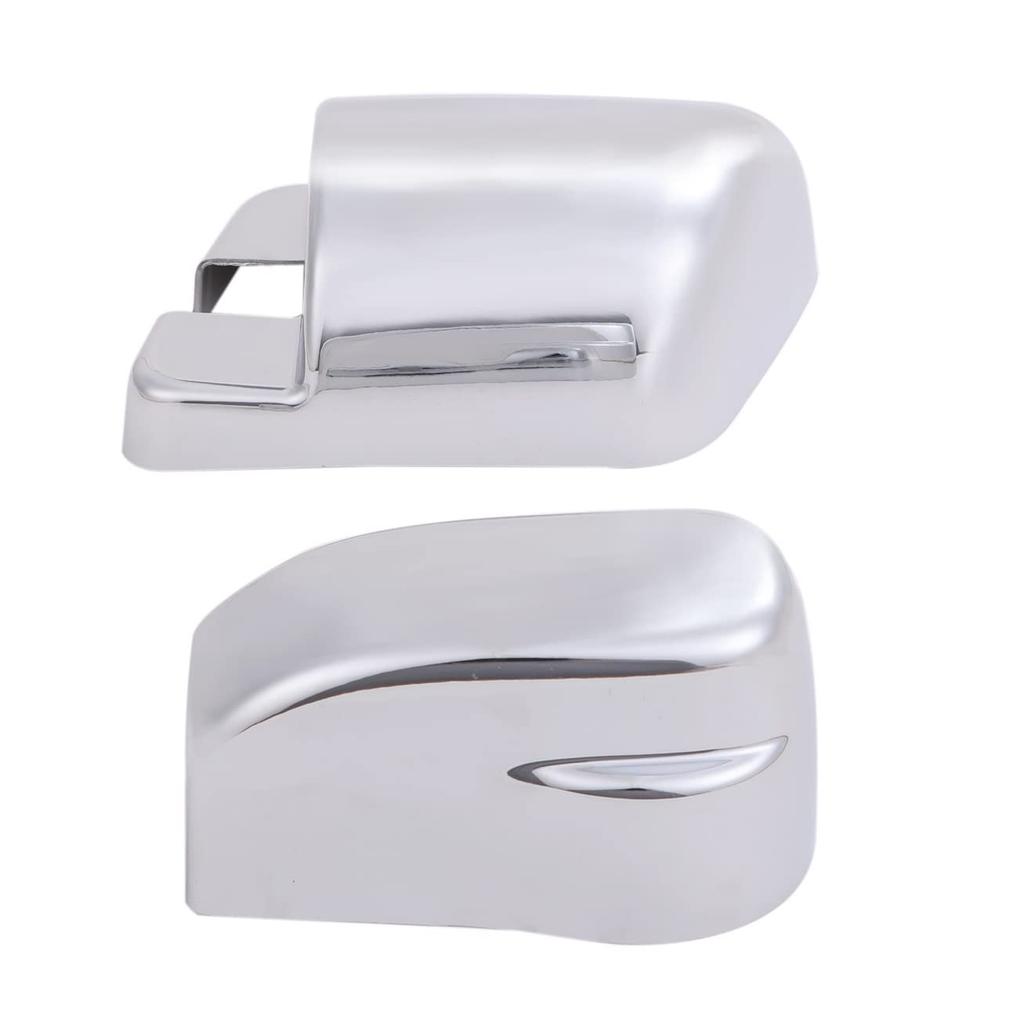 Isuzu Five Star Giga Chrome Mirror Base Left and Deco Art Custom Aftermarket Stays, Covers, Right, 2-Piece Set, Truck, Truck, Truck, Parts, (Silver