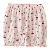 Sommer-Leggings und Pyjamashorts für Mädchen mit Blumenmuster aus Bambus-Baumwolle