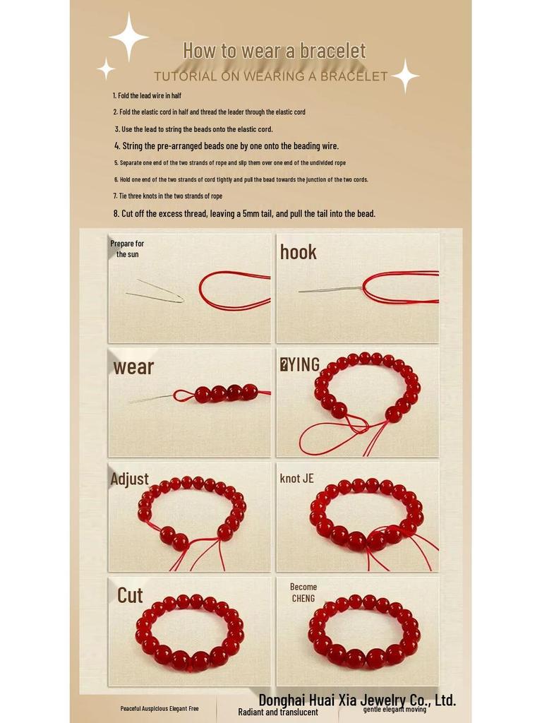 Gelbes Armband aus natürlichen Kristallchips - Originalstil