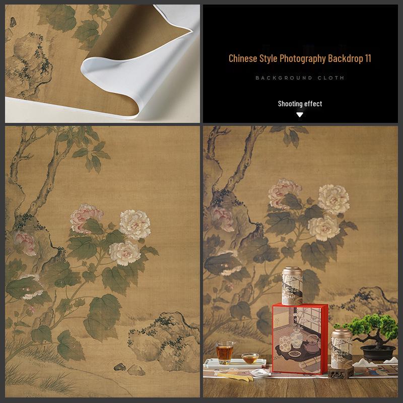 Large Chinese Retro Still Life Background Cloth for Photography