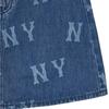 New MLB Denim Short Skirts Women's Indigo 3FDSB0143-50INS