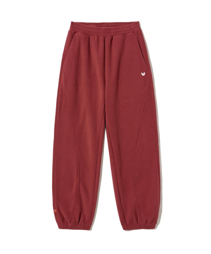 Beoteopeullaiseupocheuweeo Active Fleece Pants Burgundy