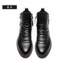 Men's Pu Boots 2024 Fashion Chelsea Boots Men's Comfortable High Top Zipper Boot Non-slip Flat Boots Men's Boot Cowboy Shoes